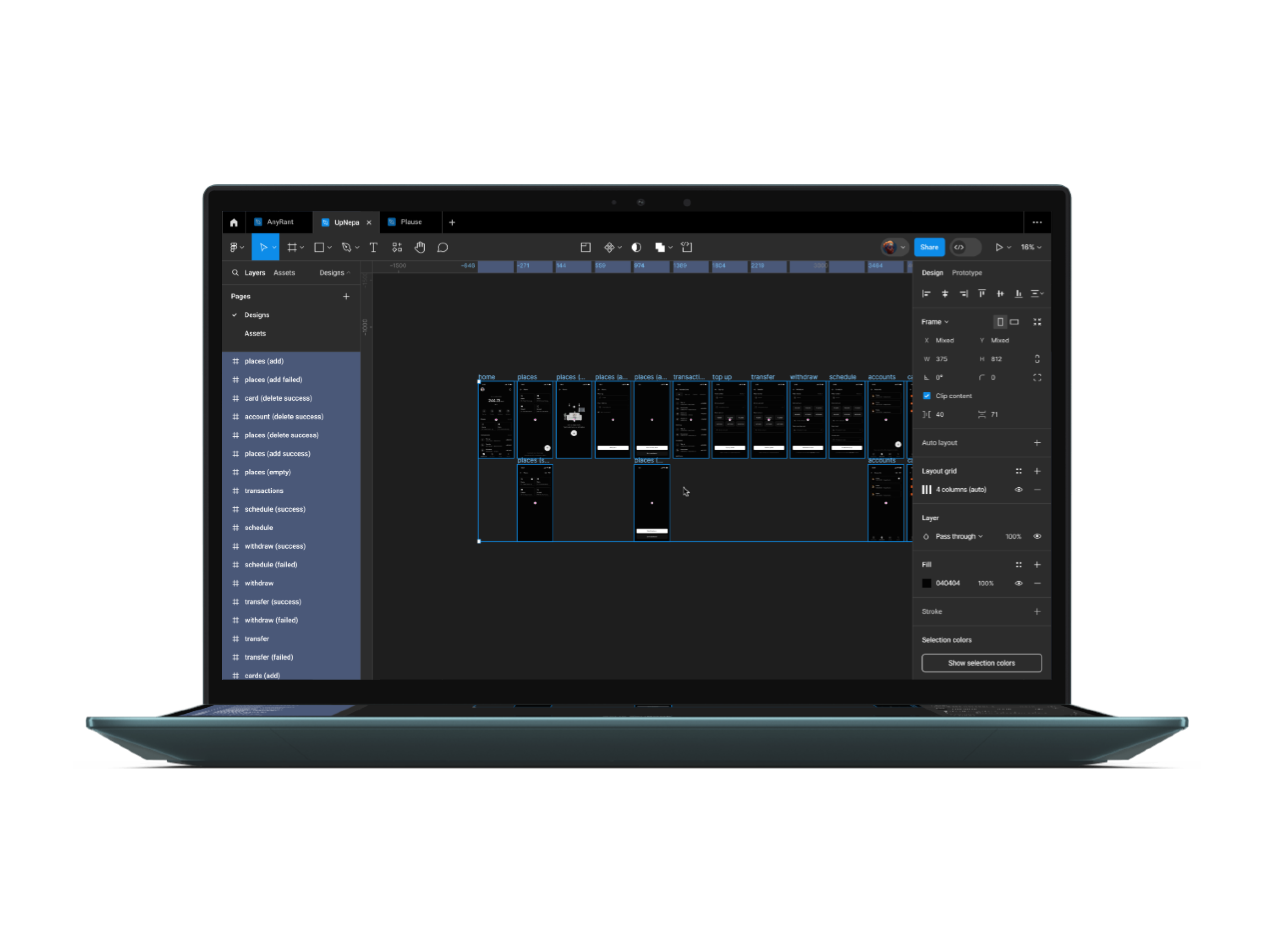 UI sample preview for Figma Auto Sort.